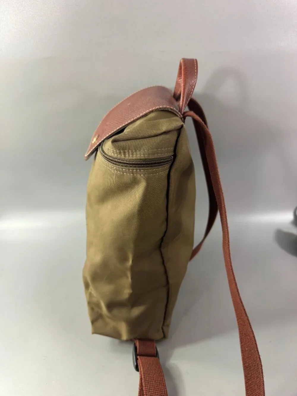 Longchamp Le Pliage Medium Backpack in Green